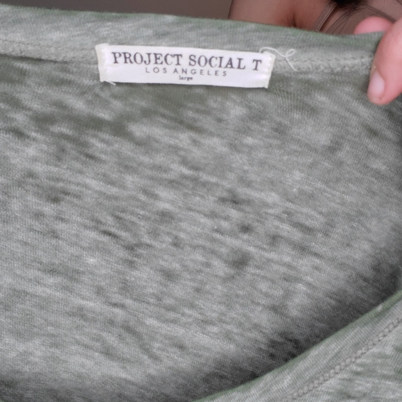 Project Social T shirt short sleeve distress green - Picture 4 of 4